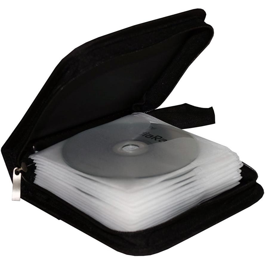 Forstyrre pinion indendørs CD Taske til 24 CD/DVD skiver - CD/DVD Opbevaring - BWS Computers ApS