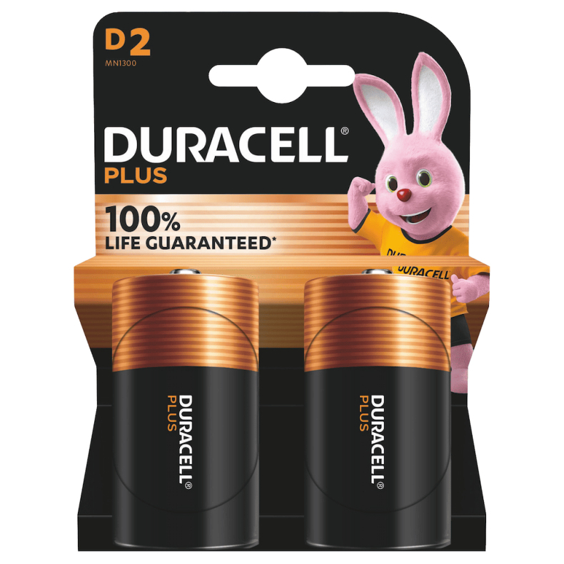 Duracell D Plus Power 2-pack