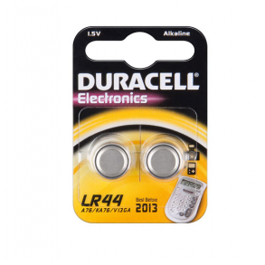 LR44 / A76 2stk Duracell Alkaline 1,5V