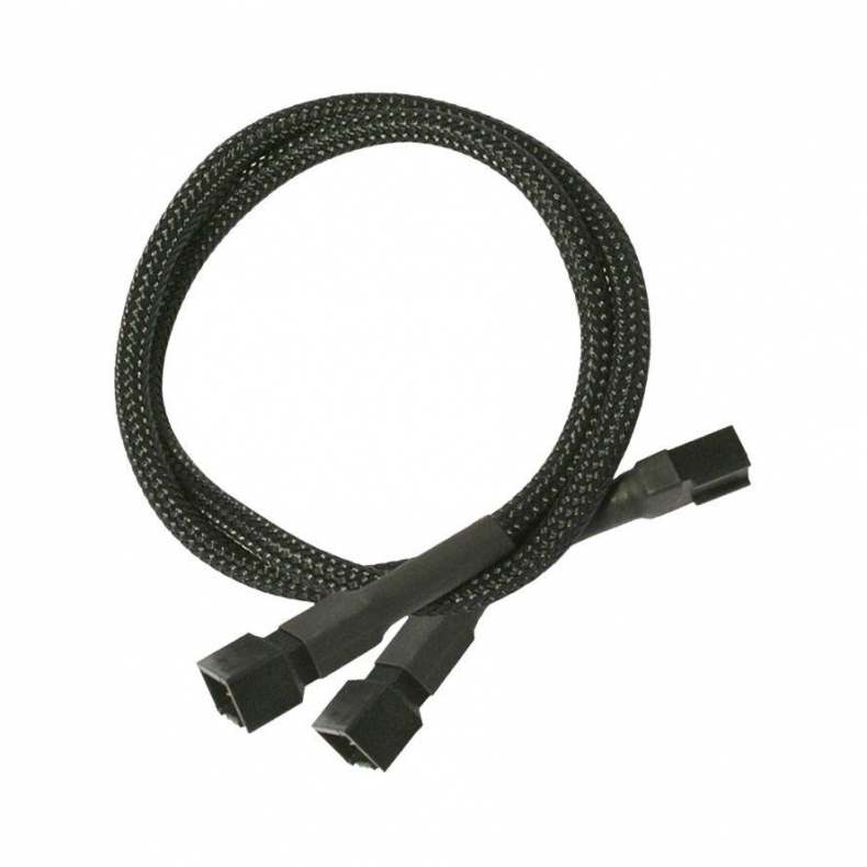 3-pin Y kabel 30 cm sort