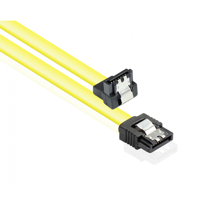 0,5m SATA3-kabel gul 90gr clip