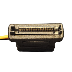 Y-str�mkabel - SATA han til 3x Molex hun