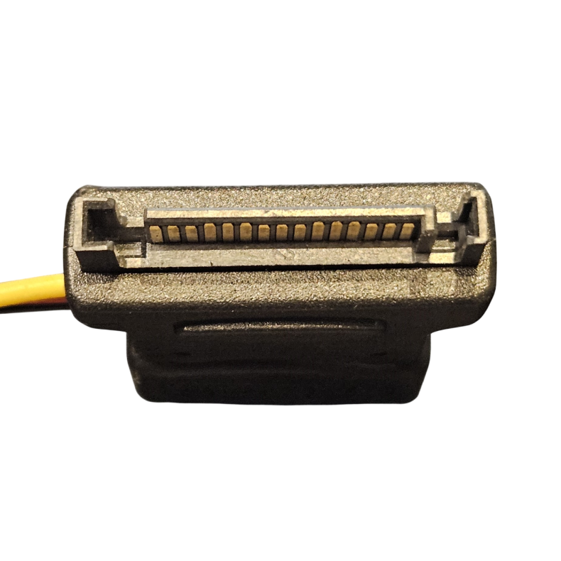 Y-str�mkabel - SATA han til 3x Molex hun