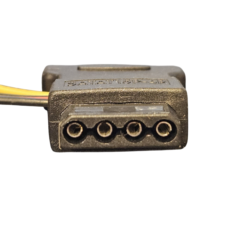 Y-str�mkabel - SATA han til 3x Molex hun