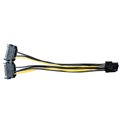 2x SATA til 8pin PCIe Bulk