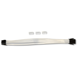 8-Pin PCI-E extension 30cm Hvid