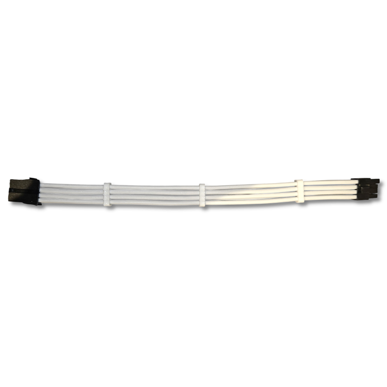 8-Pin PCI-E extension 30cm Hvid