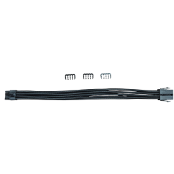 8-Pin PCI-E extension 30cm Sort