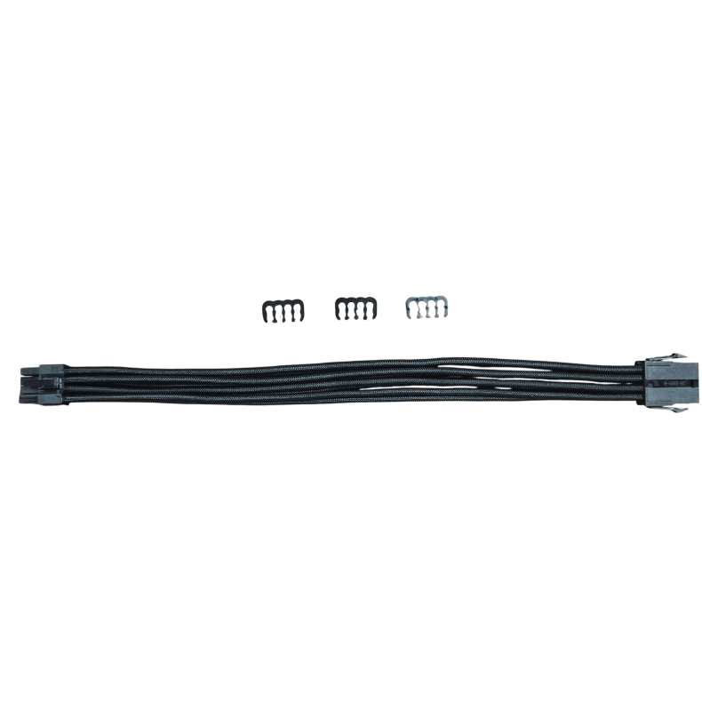 8-Pin PCI-E extension 30cm Sort