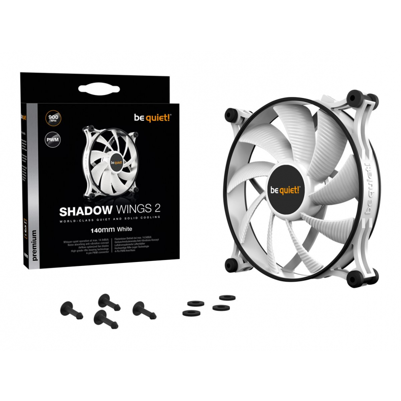 140x140x25 mm. Shadow Wings 2 PWM white