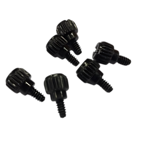 Fingerskruer 6 stk sort 15mm x 3mm