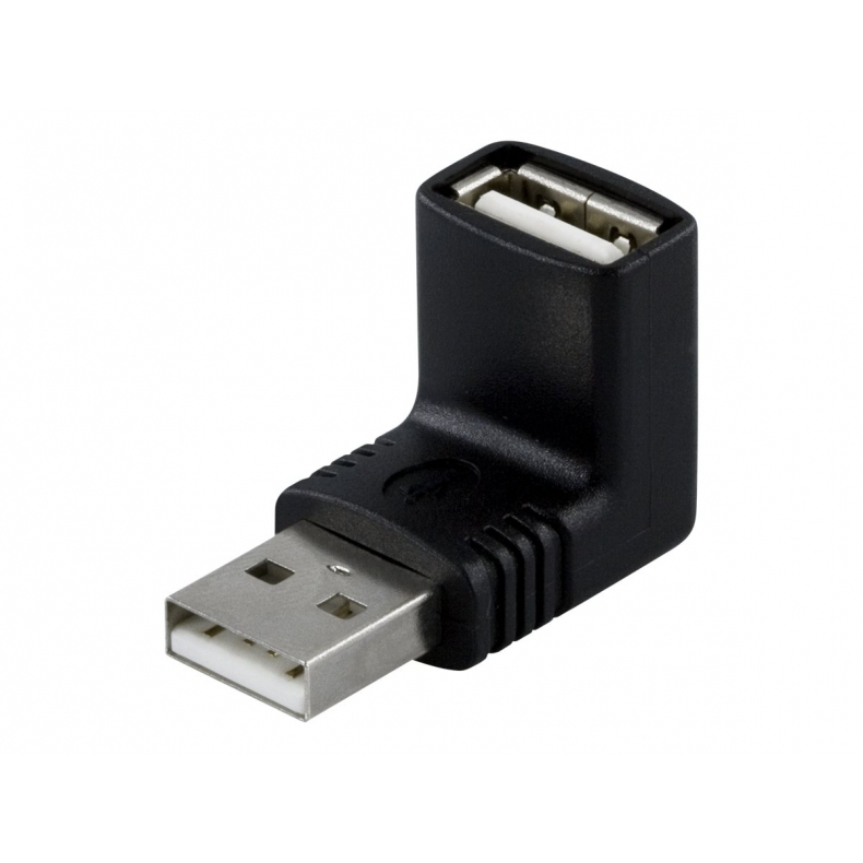 USB A han - A hun, vinklede