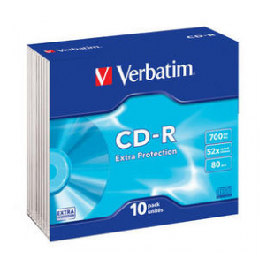 Verbatim CD-R 700 MB 10stk. slimbox