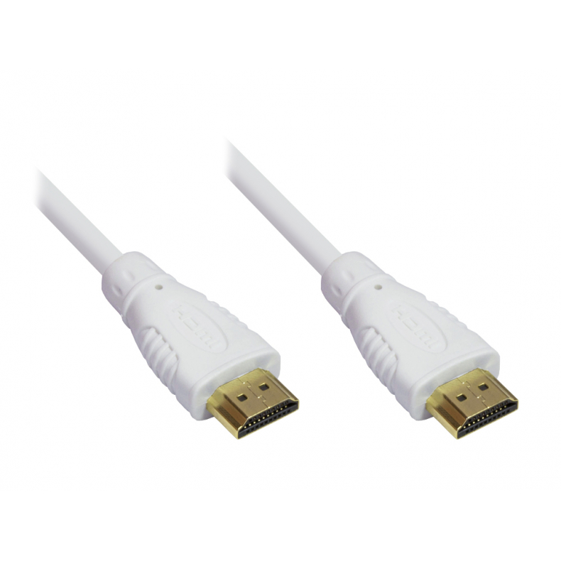 2m HDMI-kabel v1,4 19-pin han - han hvid
