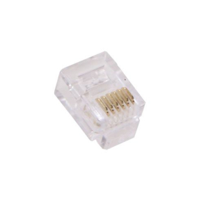 RJ12 modular telefonstik, (10 stk. )