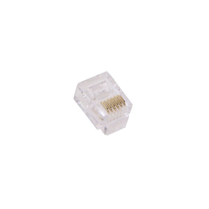 RJ12 modular telefonstik, (10 stk. )