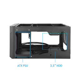 Chieftec Pro Cube Mini CN-01B-OP) u/PSU