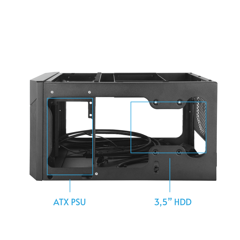 Chieftec Pro Cube Mini CN-01B-OP) u/PSU