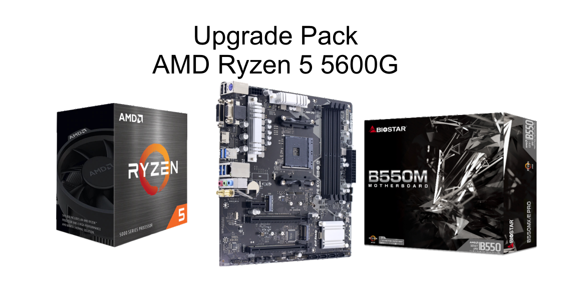 Upgrade Pack AMD Ryzen5 5600G + MB - Opgraderingspakker - BWS Computers