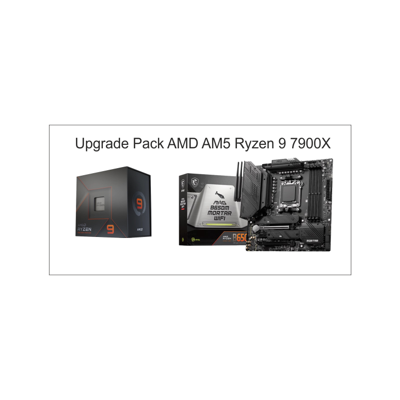 Upgrade Pack AMD Ryzen 9 7900X + B650M MB AM5 MAXT