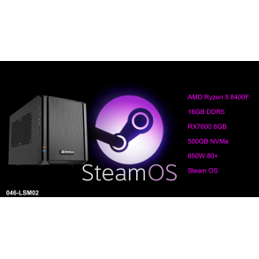 Luc SM R5 8400/16gb/500/RX7600 STEAM OS