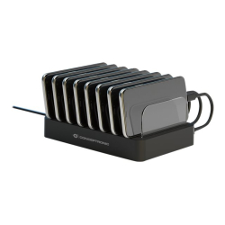 8 Ports ladestand, 75W,2xUSB-C/6xUSB-A