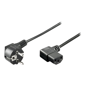 3 Meter 230V power cable sort 90g.