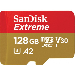 128GB SanDisk Extreme MicroSDHC + ADP