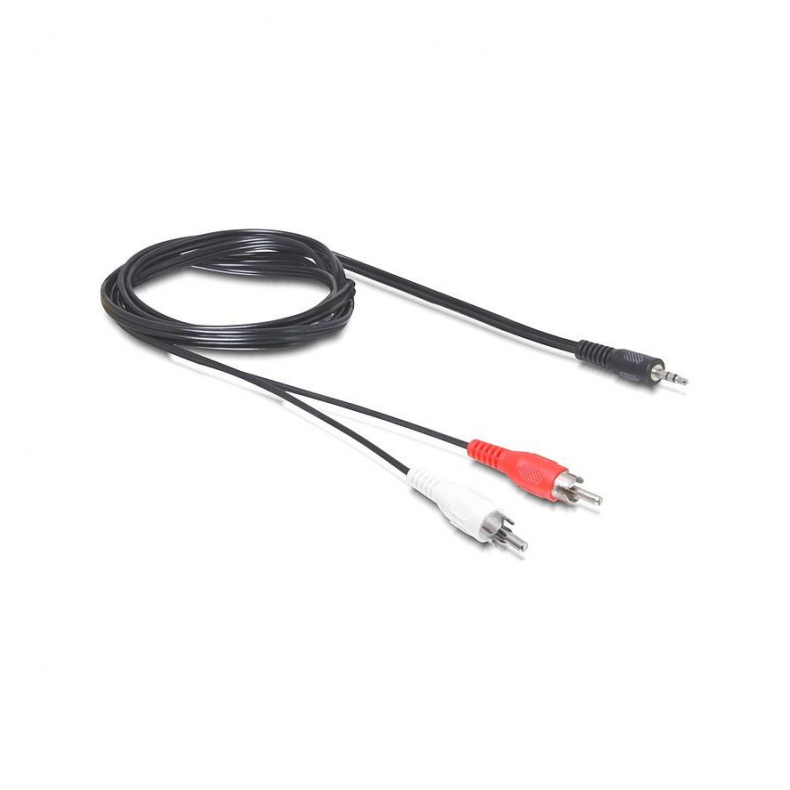 3,5mm jack han til 2xRCA han, 1,5m