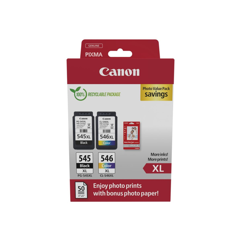 CANON 1*PG-545XL +1xCL-546XL +Photo