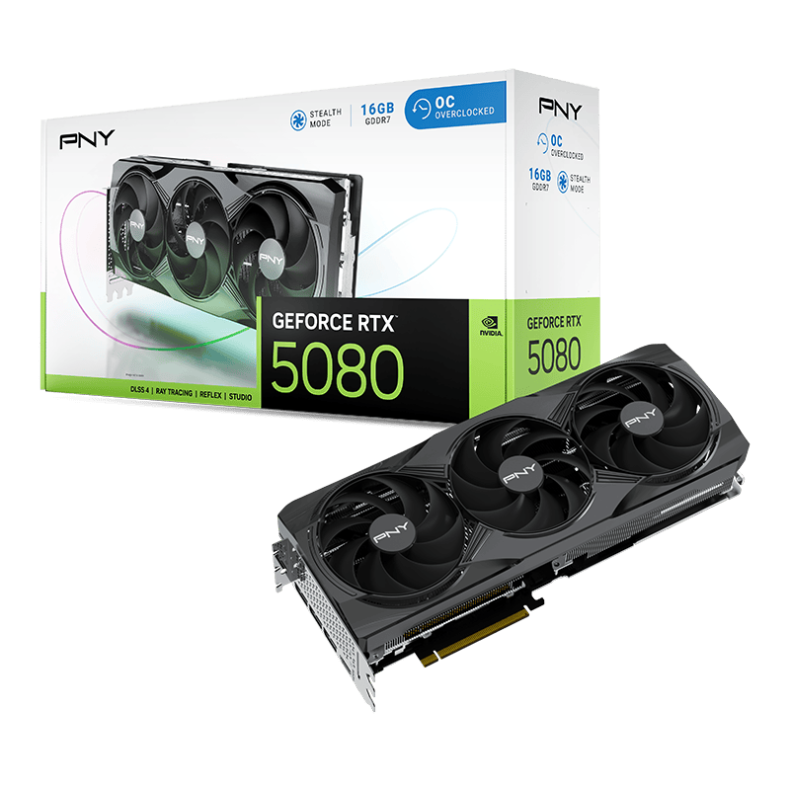 PNY RTX 5080 Verto OC Triple 16GB GDDR7