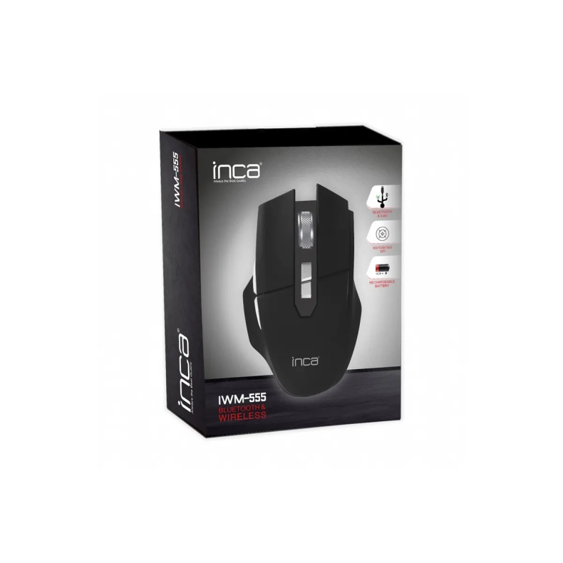 Tr�dl�s Ergo mus, 7 knap, BT, USB C/A