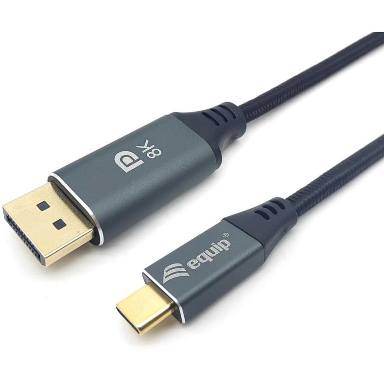 USB C 3.2 til DP 8K 60Hz 2 meter