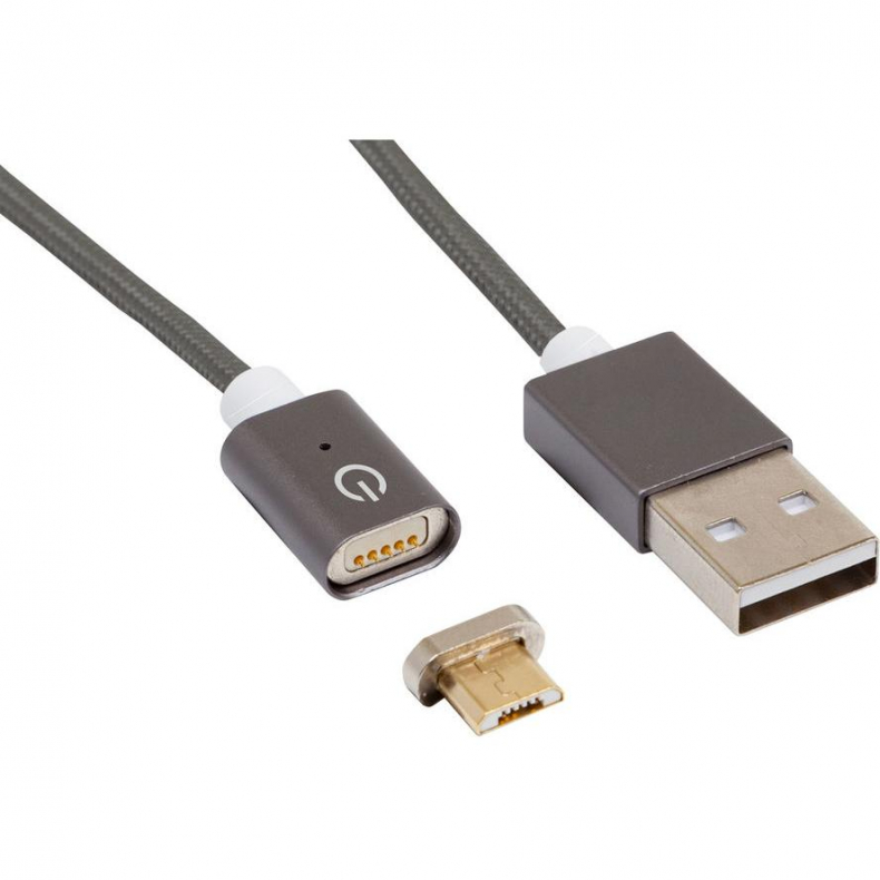 Magnetic mobile Ladekabel Micro usb 1m