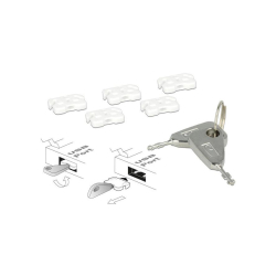 USB Port Blocker st med 5 stk inkl key
