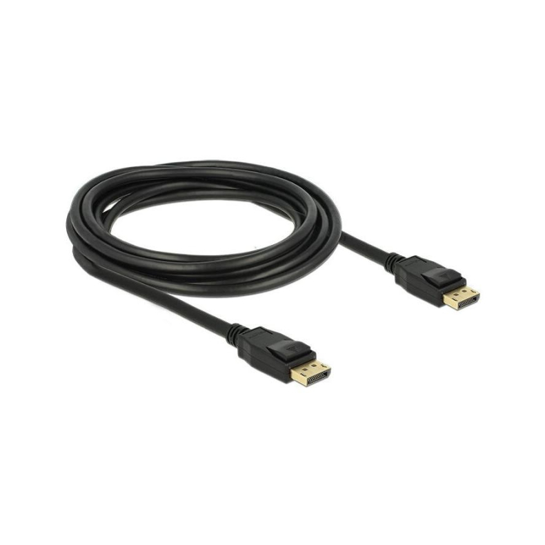 3 m. DisplayPort kabel Han/Han Sort