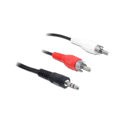 3,5mm hun til 2xRCA han, 10m