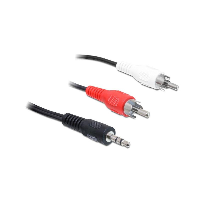 3,5mm hun til 2xRCA han, 10m