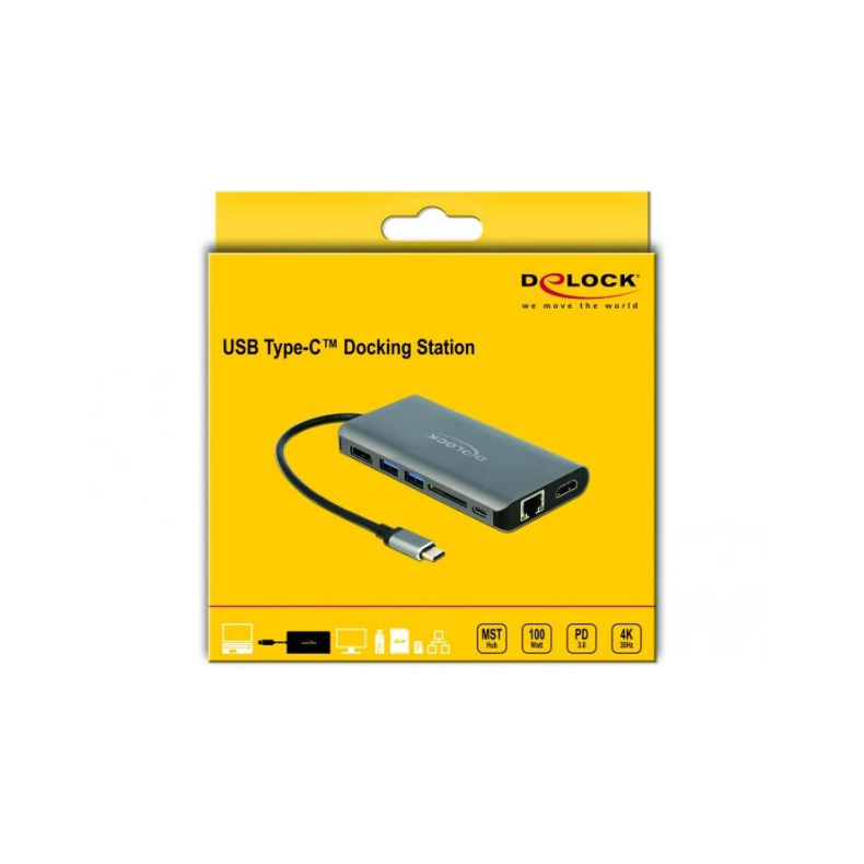 Dockingstation USB C, 2xHDMI,DP, 100w