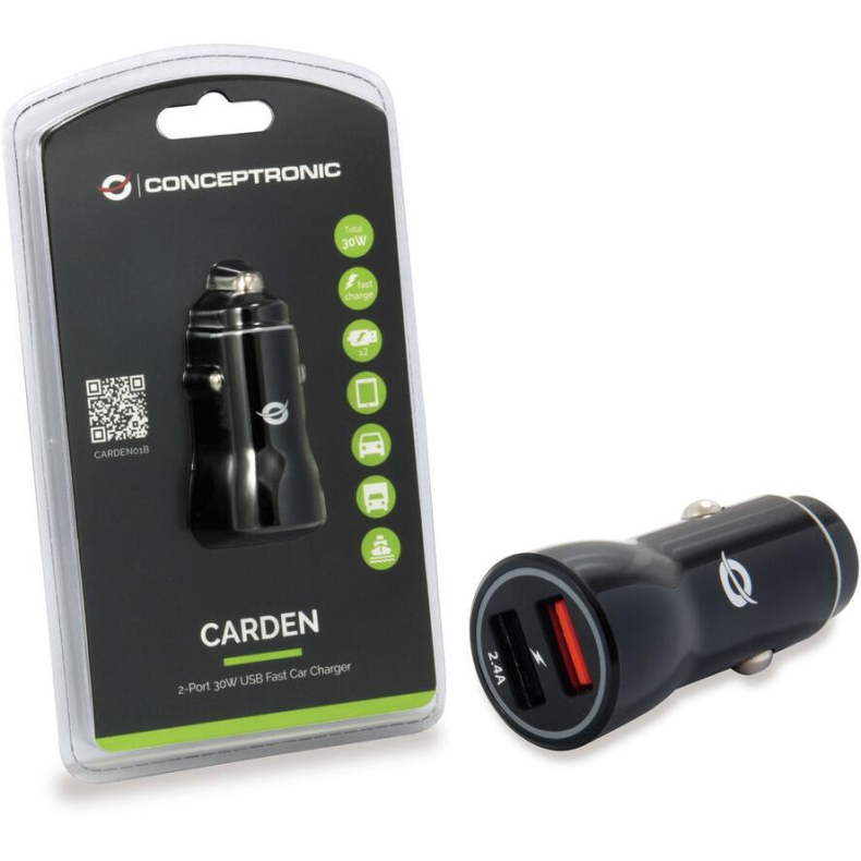 Car Charger 2-port 30W Fast Charger