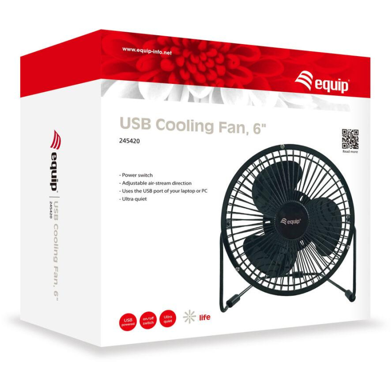 USB Cooling fan, 6"