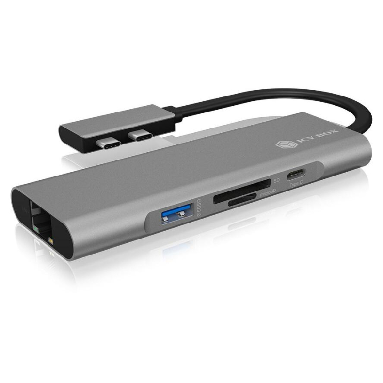 Dual USB C, 2xHDMI, LAN, cardr. MacBook