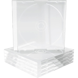 CD-box 5 stk. Slim Transparent