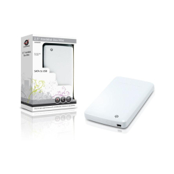 2,5'' USB 2.0 Harddisk Box Hvid