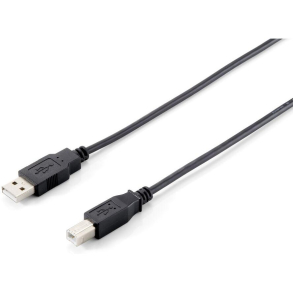 1.8m USB-A til B kabel Sort