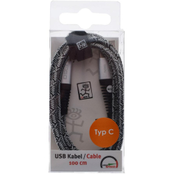 USB C 3.1 Han til  USB A han 1m silver