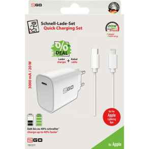 2GO USB-C Strmforsyning til Lightning