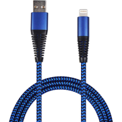 Lightning cable, 1m, bl/sort