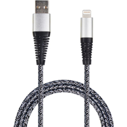 Lightning cable, 1m, Gr/sort