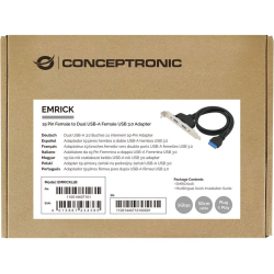 MB 19 Pin Dual 2x USB-A 3.0 Ports